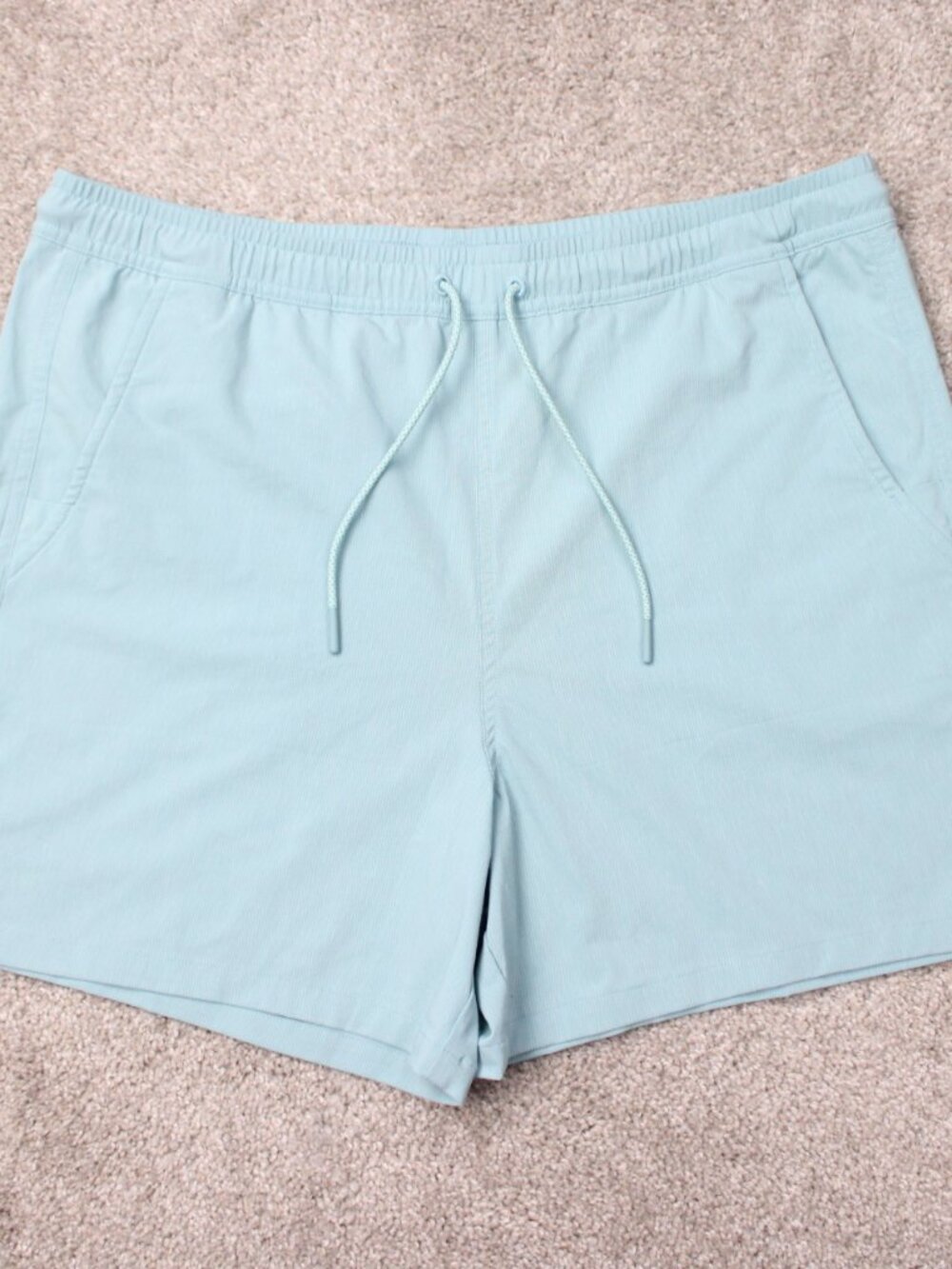Athleta Board Shorts Womens Medium Blue Marin 5" Drawstring Workout Stretch Gym